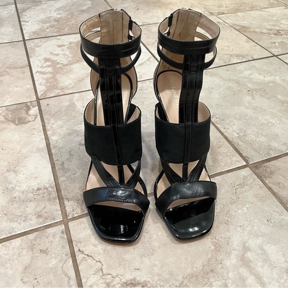 Nine West Kiralee black gladiator heels 11 / 12 - Picture 10 of 12